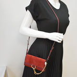 Chloe designer shoulder bag leather closeup detail