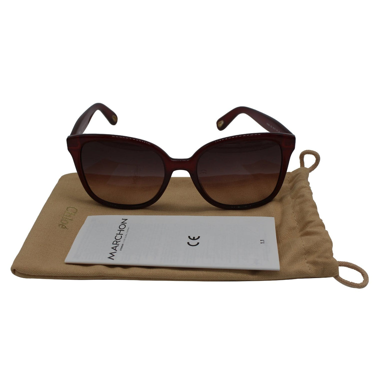 Auremiroria2 elegant leather Sunglasses side view