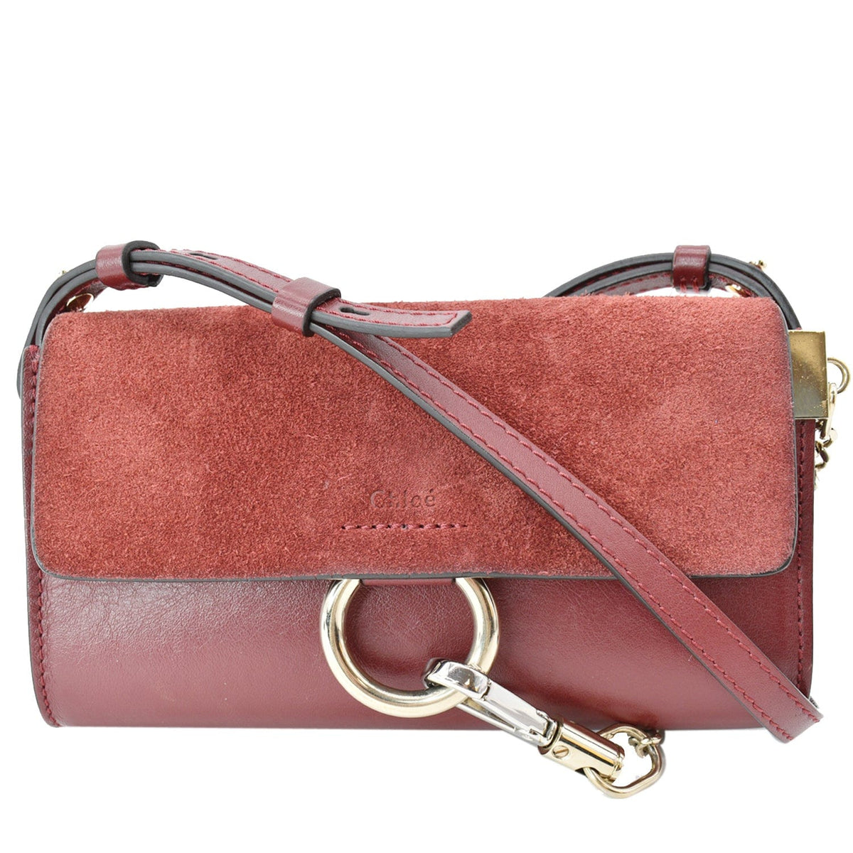 Chloe women's shoulder bag Red luxury designer leather