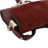Side view of Chloe shoulder bag Red premium designer bag