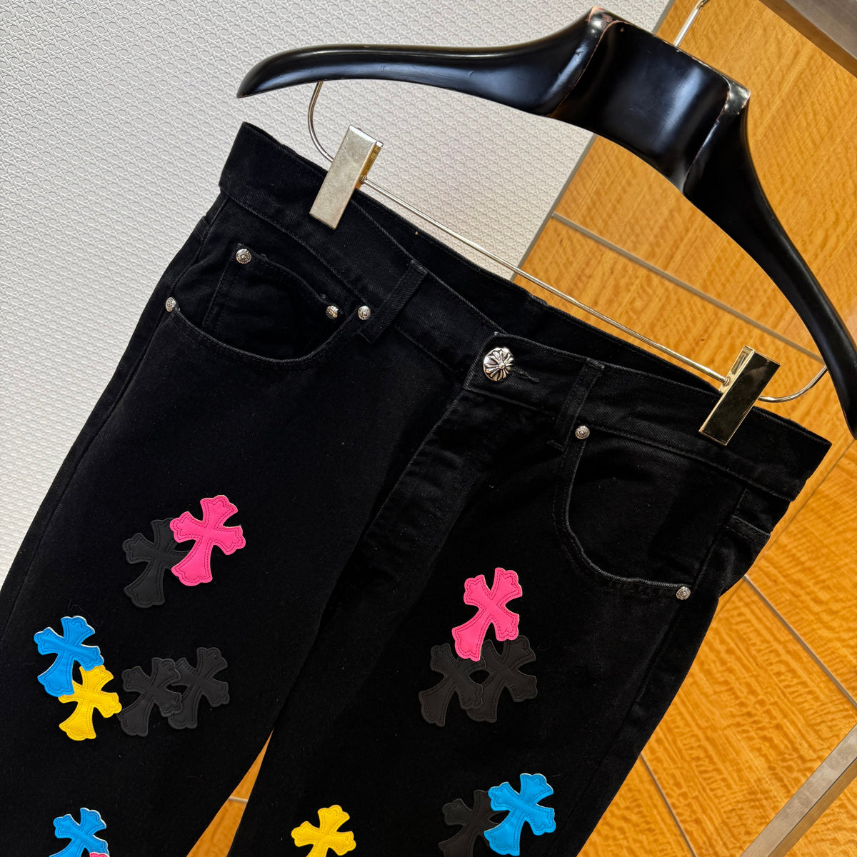 Chrome Hearts Jeans detail shot – designer craftsmanship and quality