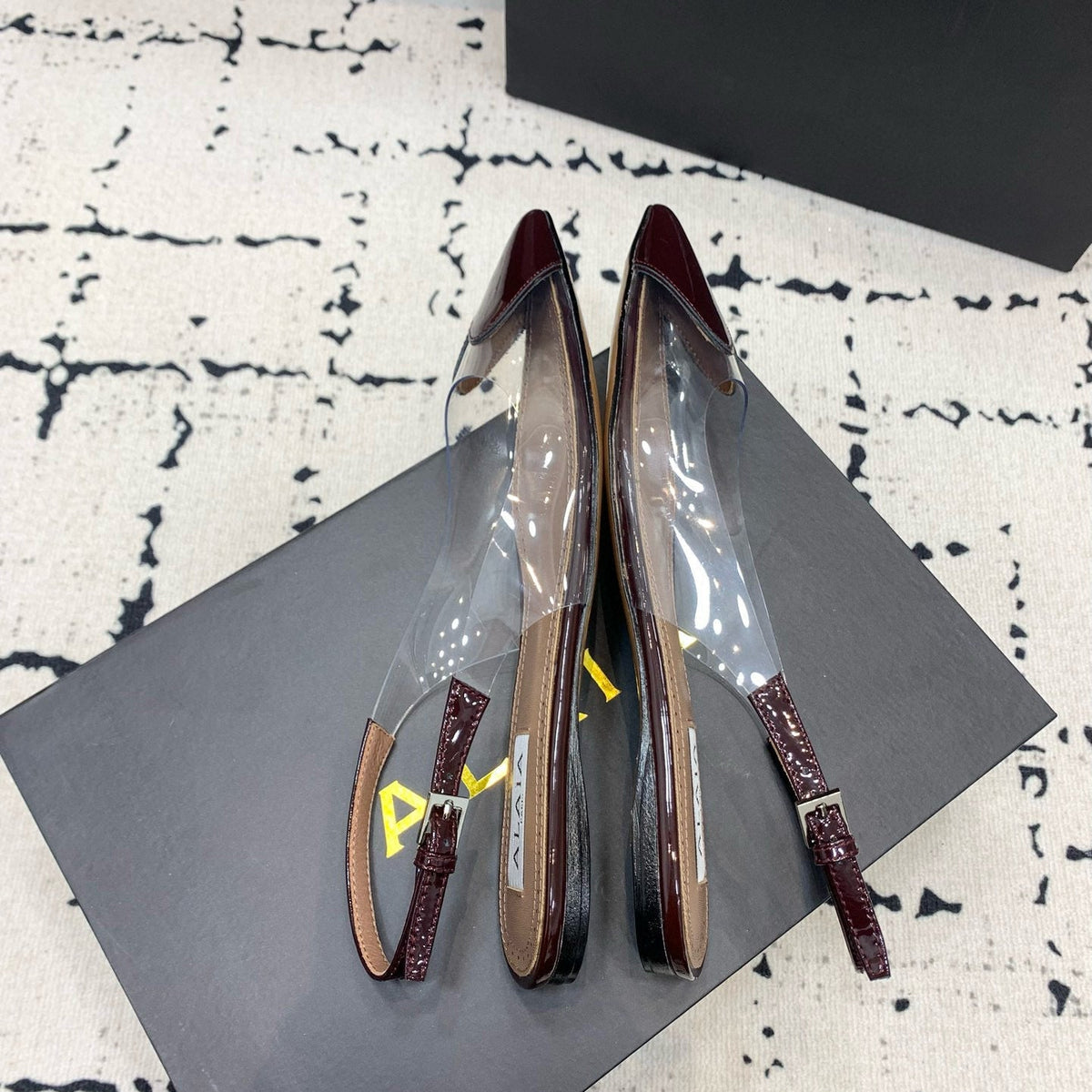 Alaïa Flats detail shot – authentic designer craftsmanship