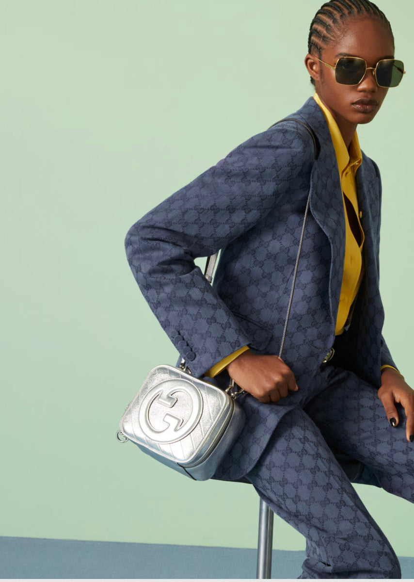 Front view of Gucci Blondie Top Handle Bag premium top handle bag