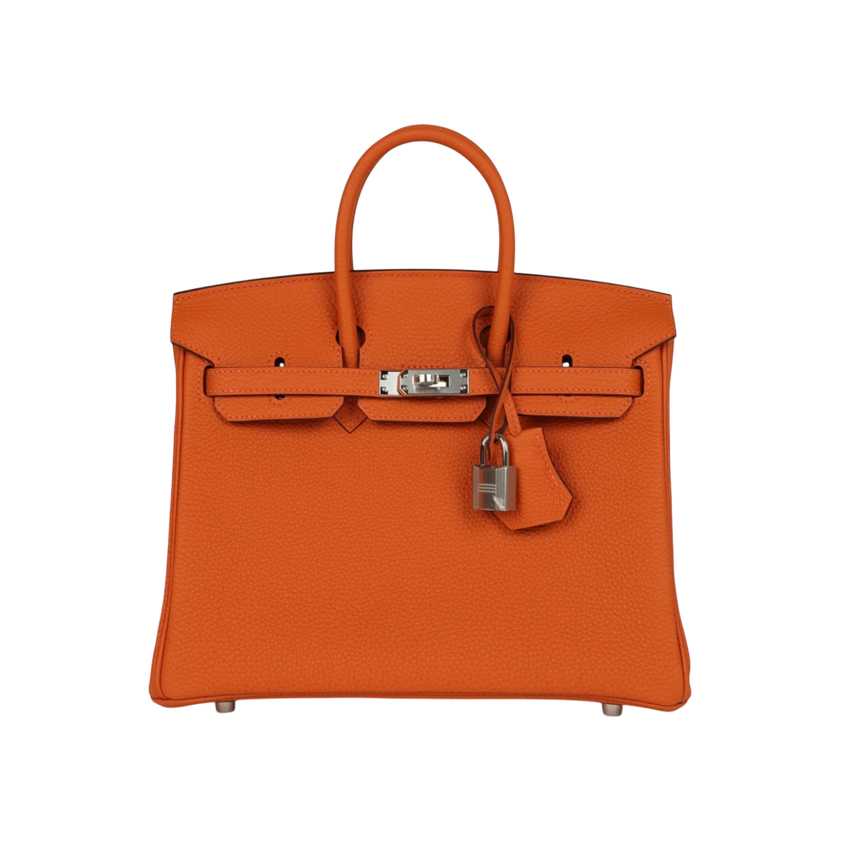 HermÃ¨s Birkin 25 Orange Togo Palladium Hardware