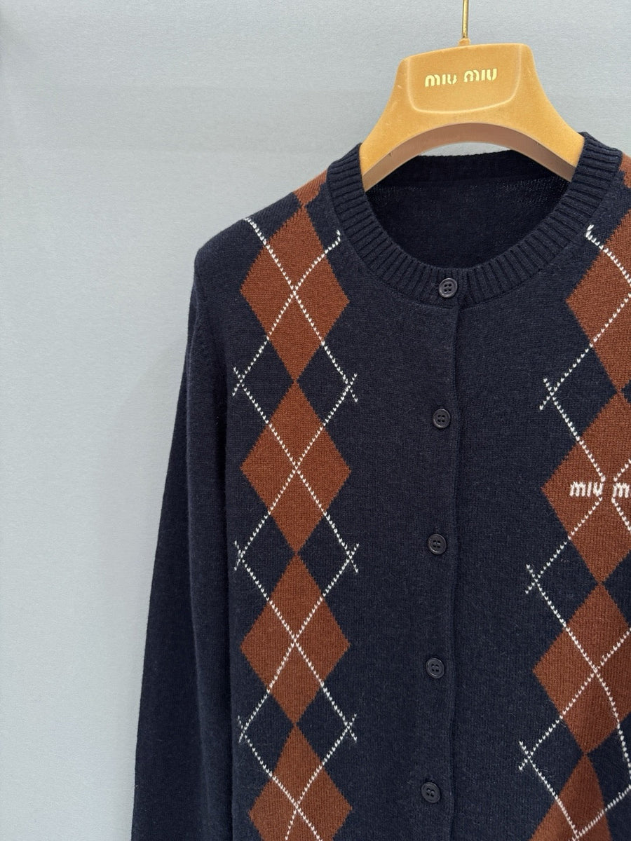 Sweaters? Miu M Cardigan Luxury Designer Knit Sweater