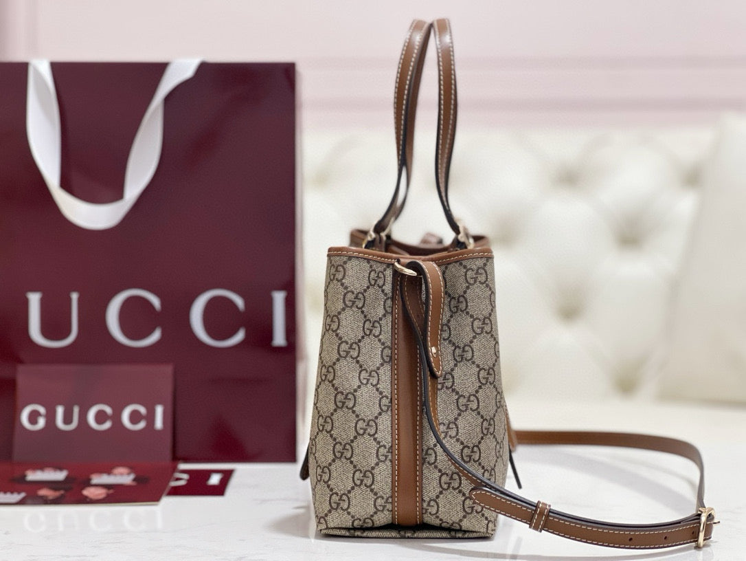 Gucci Emblem Small Tote Bag – luxury designer tote bag at Bellvora