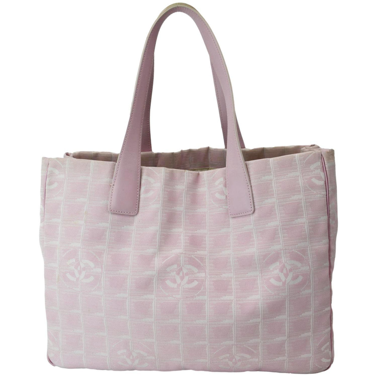Chanel Bags Chanel Logo Travel Line Large Nylon Tote Bag Light Pink Premium Designer Shoulder Bag
