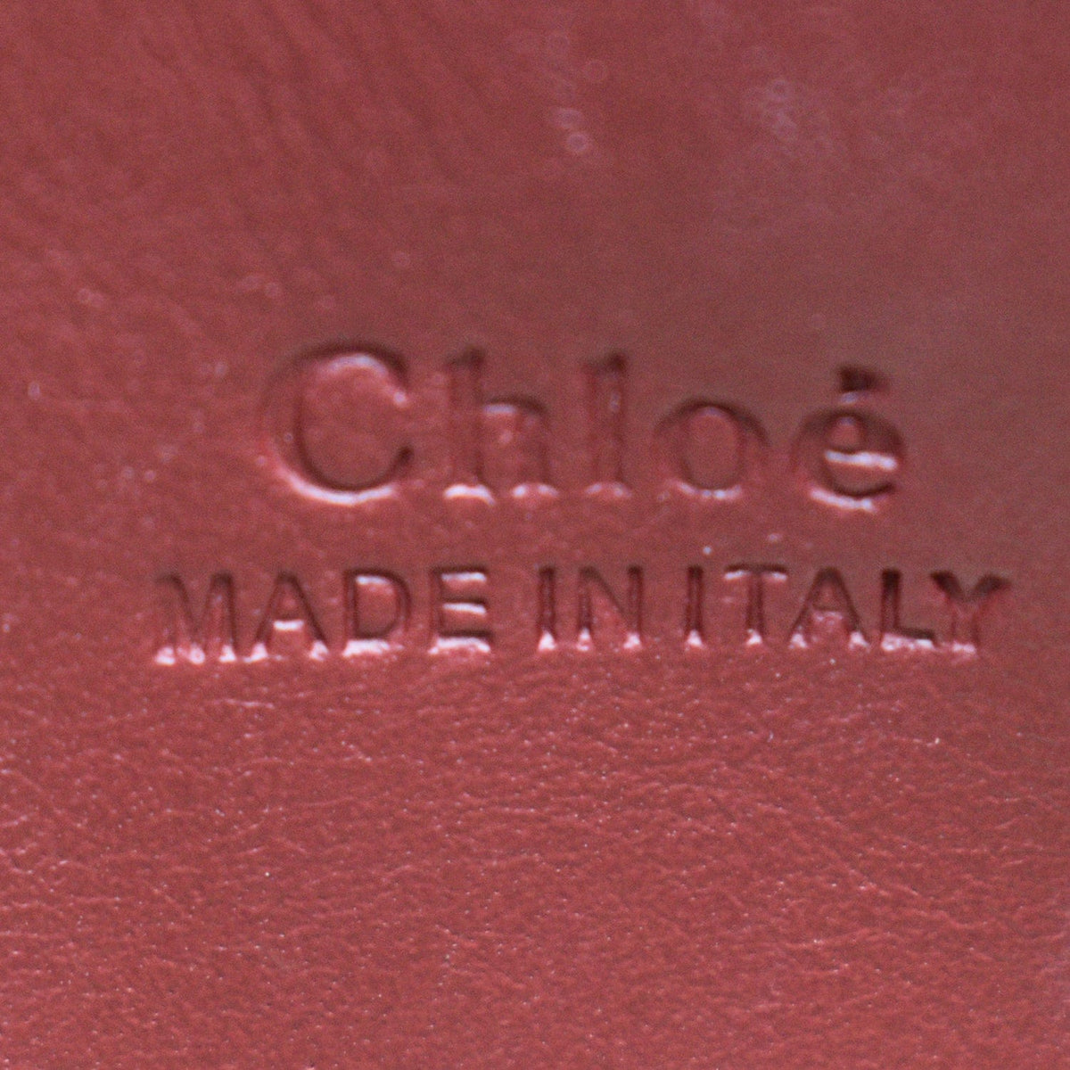 Side view of Chloe shoulder bag Red premium designer bag