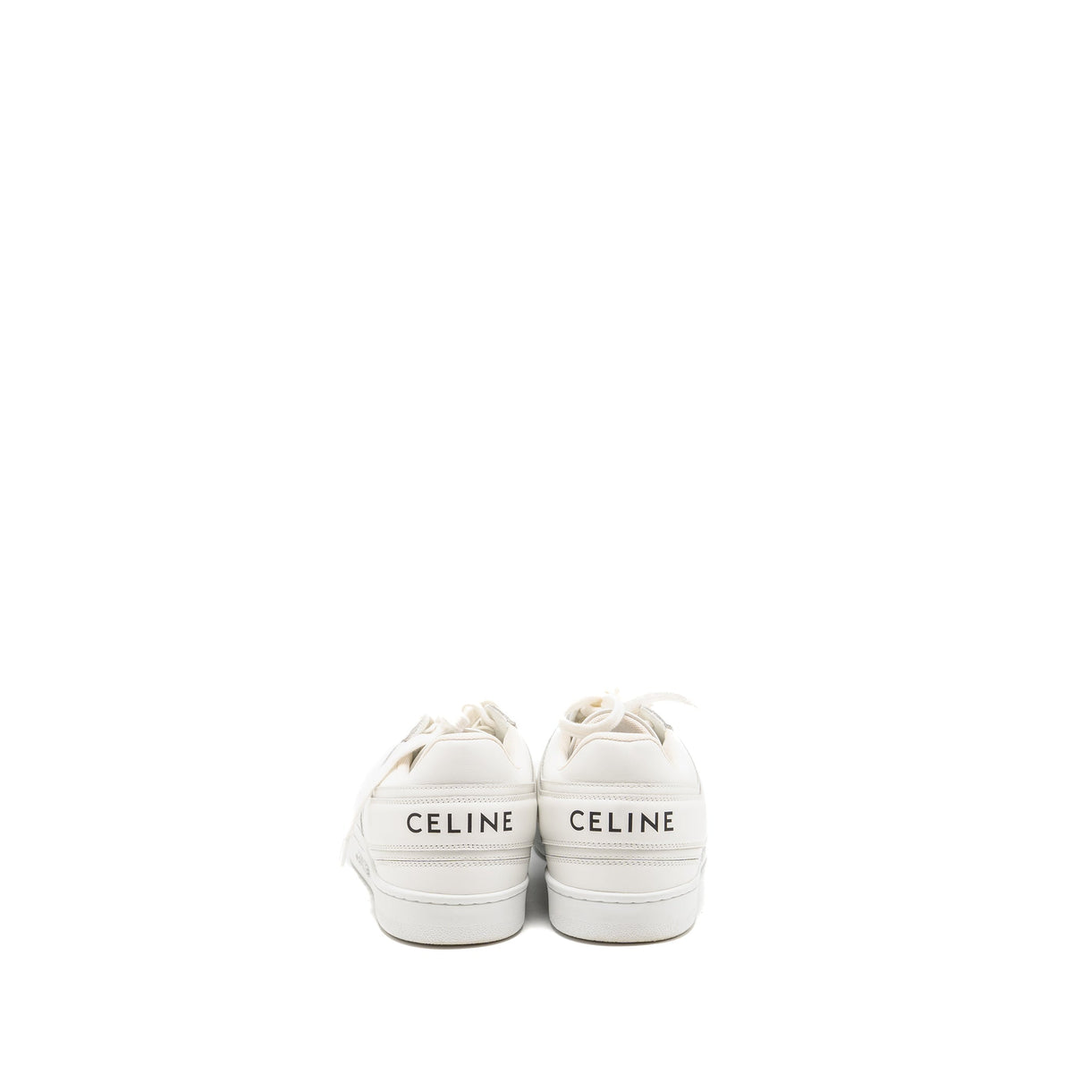 Celine Shoes? Celine Size 38 trainer low lace-up sneaker calfskin white Premium Designer Casual Shoes