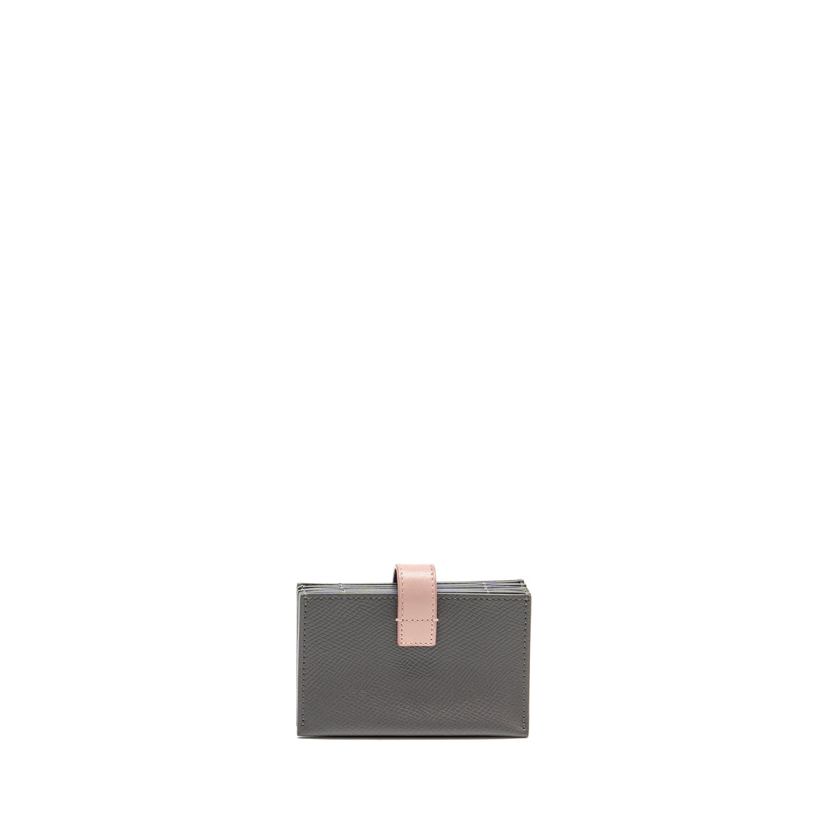 Celine Wallets? Celine Accordeon Card Holder Calfskin Pink Grey GHW Premium Leather Designer Wallet