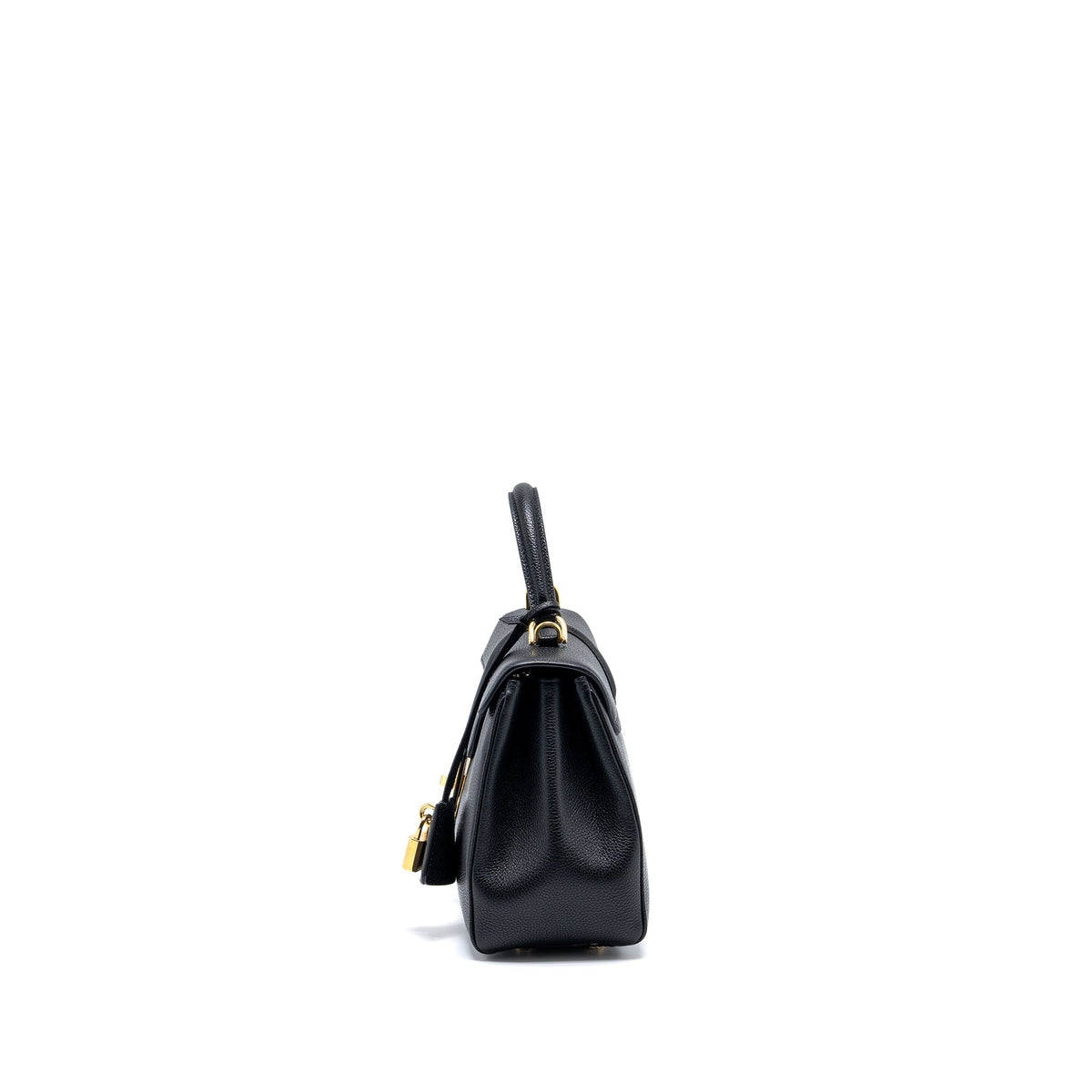 Celine Bags? Celine Small 16 Bag Grained Calfskin Black GHW Elegant Everyday Designer Handbag