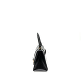 Side view of Balenciaga handbag Black premium designer bag