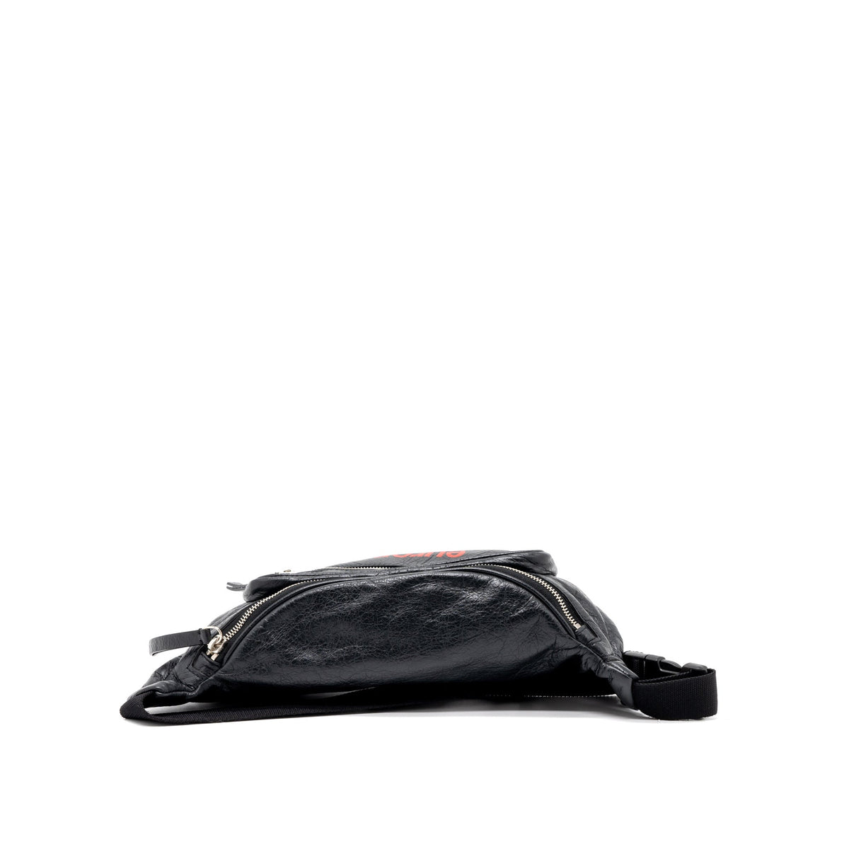 Balenciaga Europa Belt Bag Calfskin Black/Red SHW — Designer Belt Bag