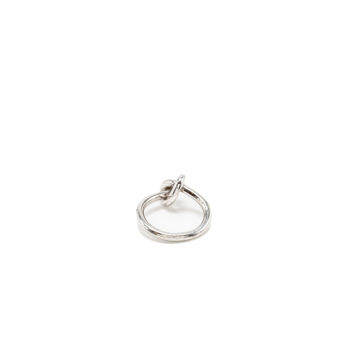 Celine Jewellery? Celine Size 52 Knot Ring Brass Rhodium Silver Tone Luxury Designer Statement Jewellery