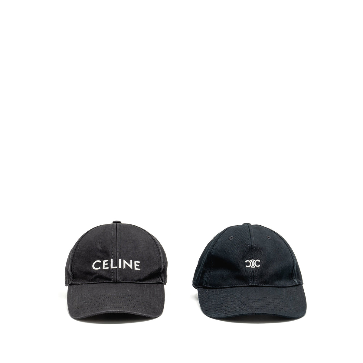 Celine Hats? Celine Size S Triomphe and Letter Logo Baseball Cap Black (Sell in Set) Premium Designer Fashion Hat