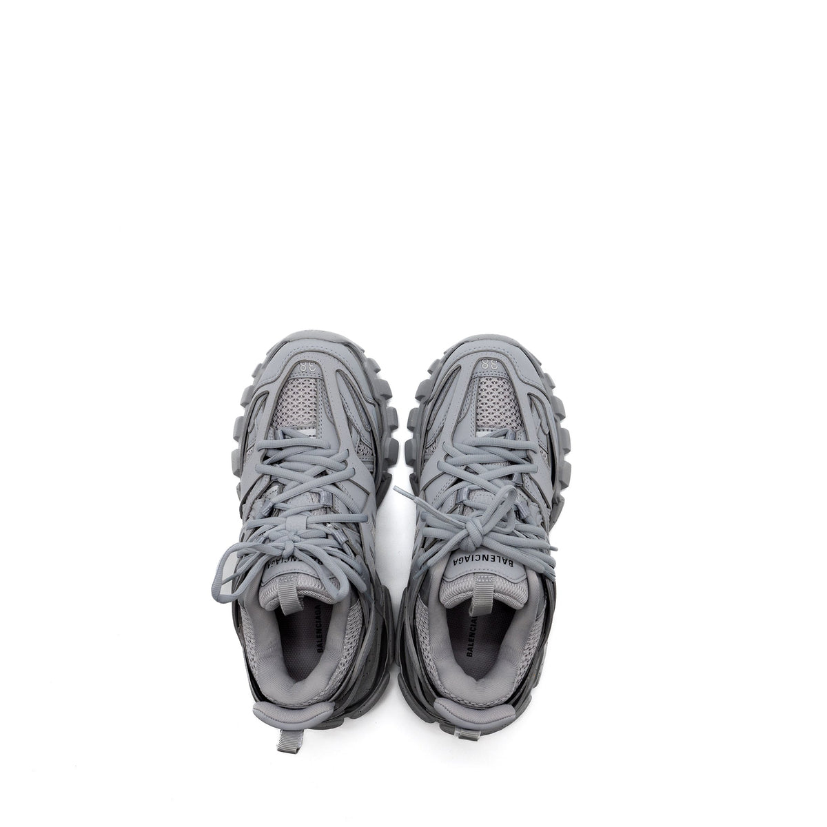 Balenciaga Size 38 Track Sneakers Light Grey — Designer Track Sneakers