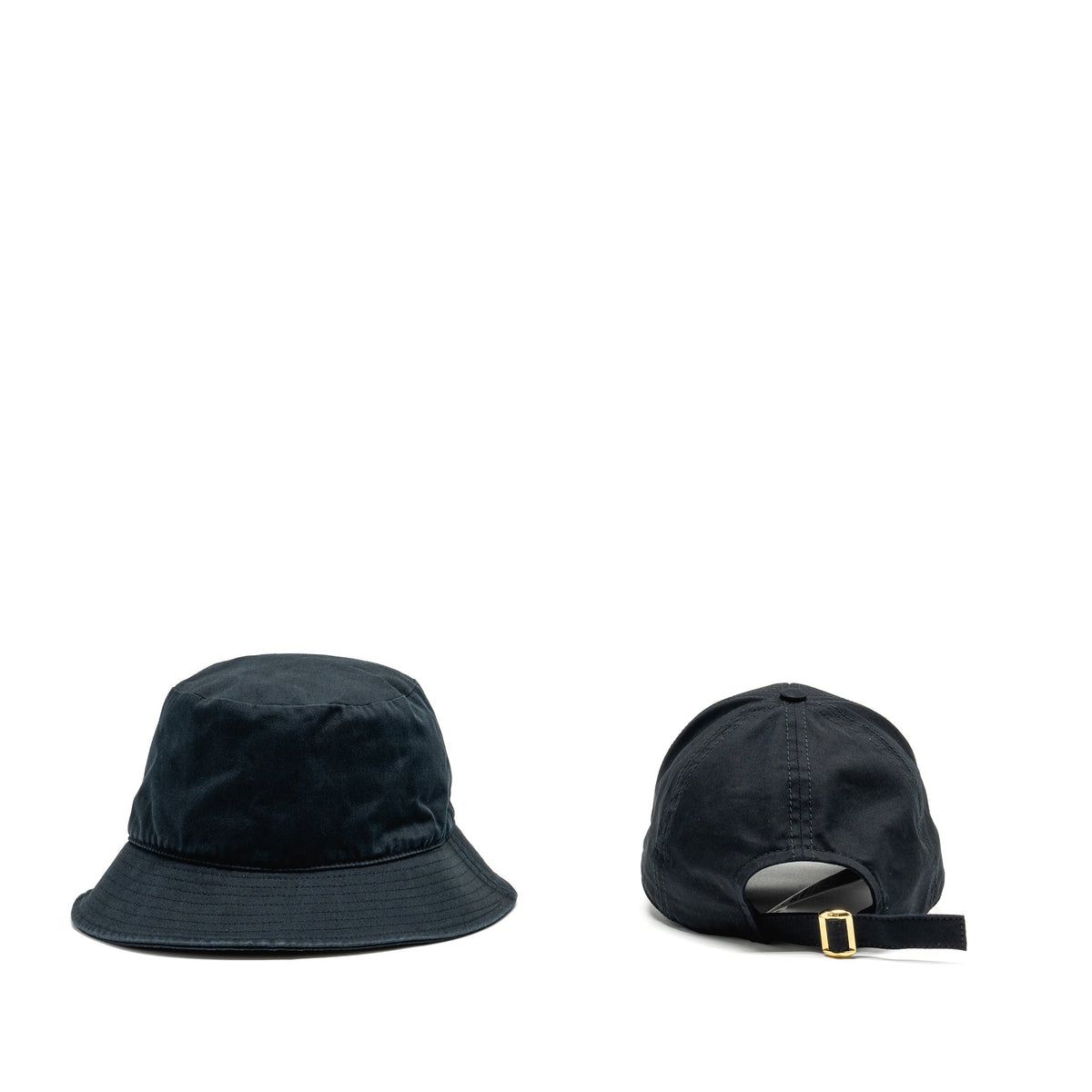 Celine Hats? Celine Size S Triomphe Bob and Baseball Cap Cotton Black (Sell in Set) Casual Everyday Designer Cap