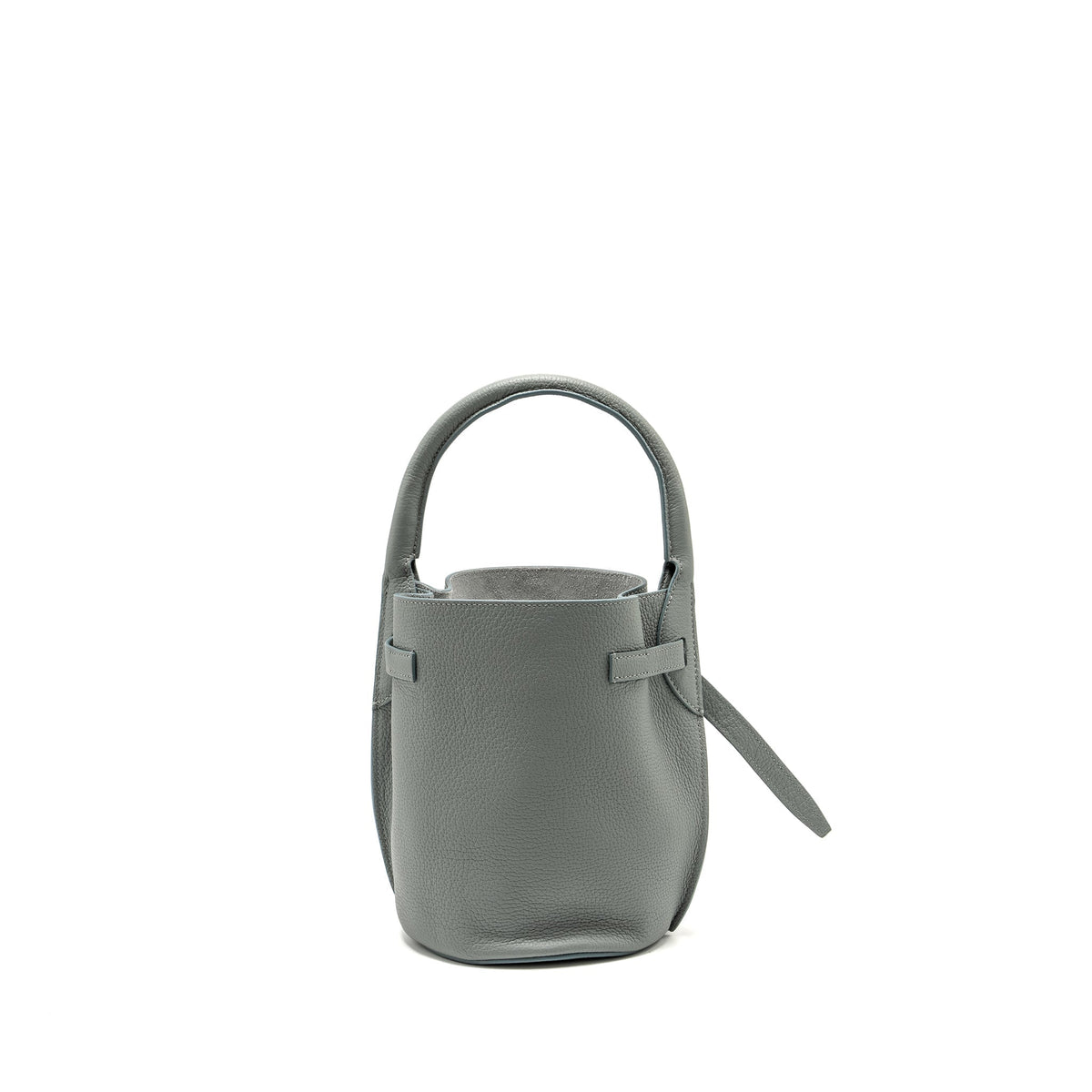Celine Bags? Celine Nano Bucket Big Bag Grained Calfskin Storm SHW Elegant Everyday Designer Handbag