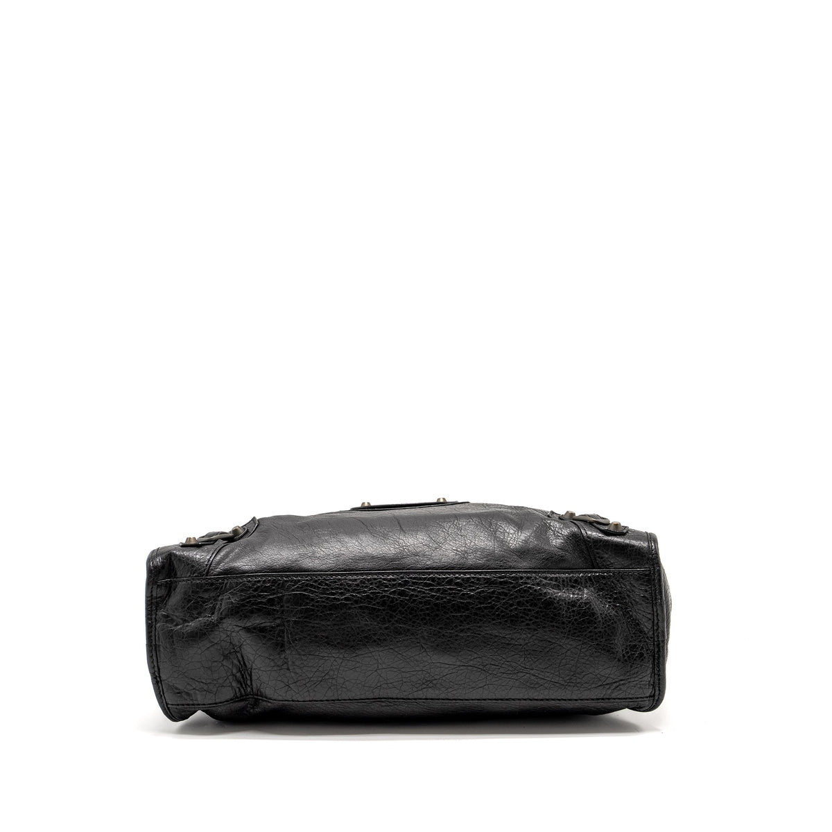 Balenciaga Giant City Bag Leather Black ruthenium Hardware — Designer Leather Handbag