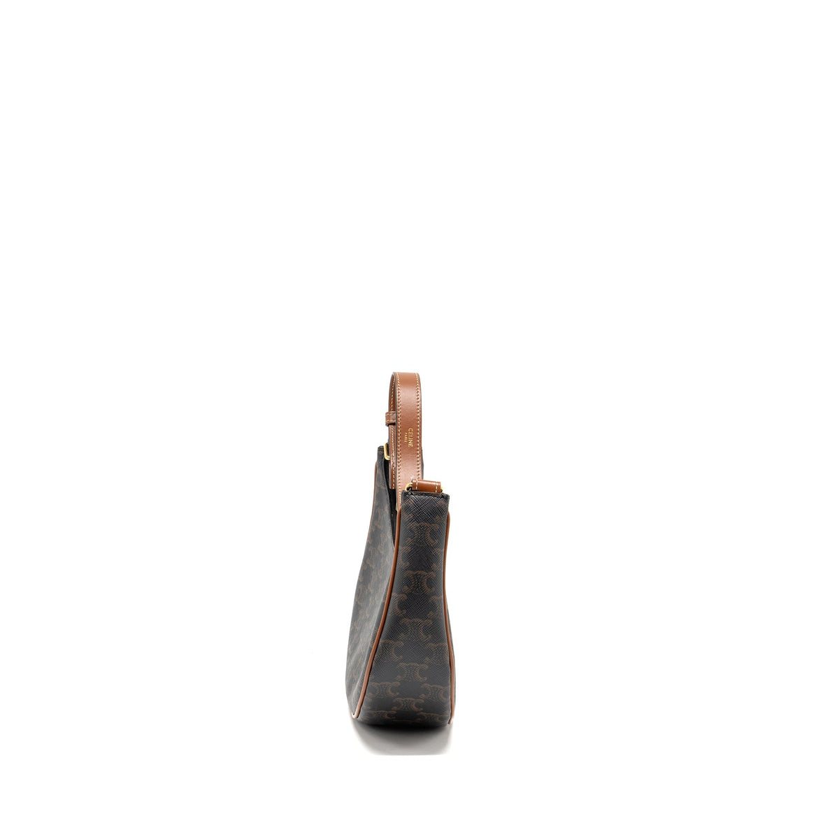 Celine Bags? Celine Ava Bag Triomphe canvas Calfskin tan GHW Luxury Designer Leather Handbag