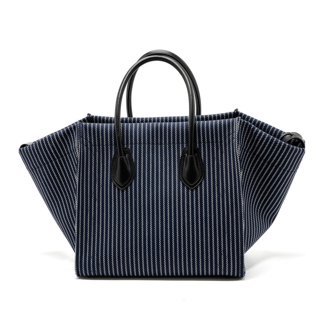 Celine Bags? Celine phantom luggage bag canvas leather dark blue black GHW Premium Designer Shoulder Bag