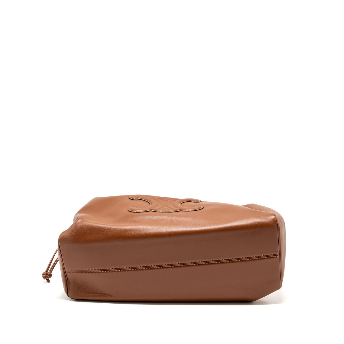 Celine Bags? Celine Large Cabas Drawstring Cuirass Triomphe Smooth Calfskin Tan Elegant Everyday Designer Handbag