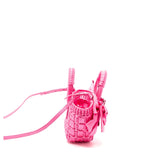 Balenciaga authentic luxury handbag Pink leather craftsmanship