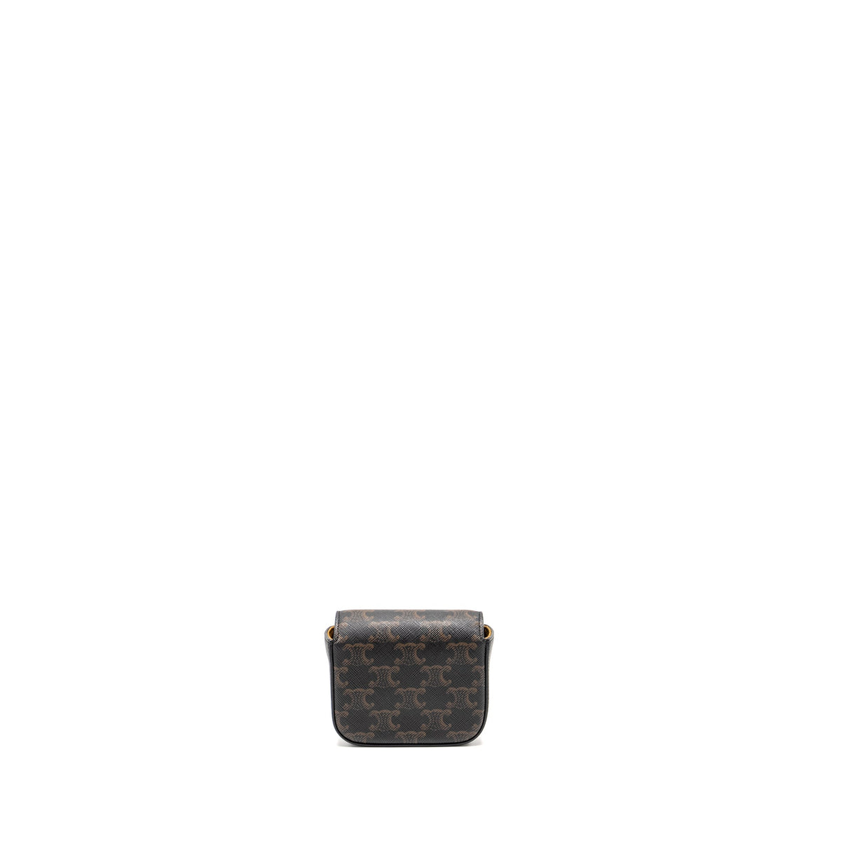 Celine Bags? Celine Claude Triomphe Canvas Calfskin Tan GHW Elegant Everyday Designer Handbag