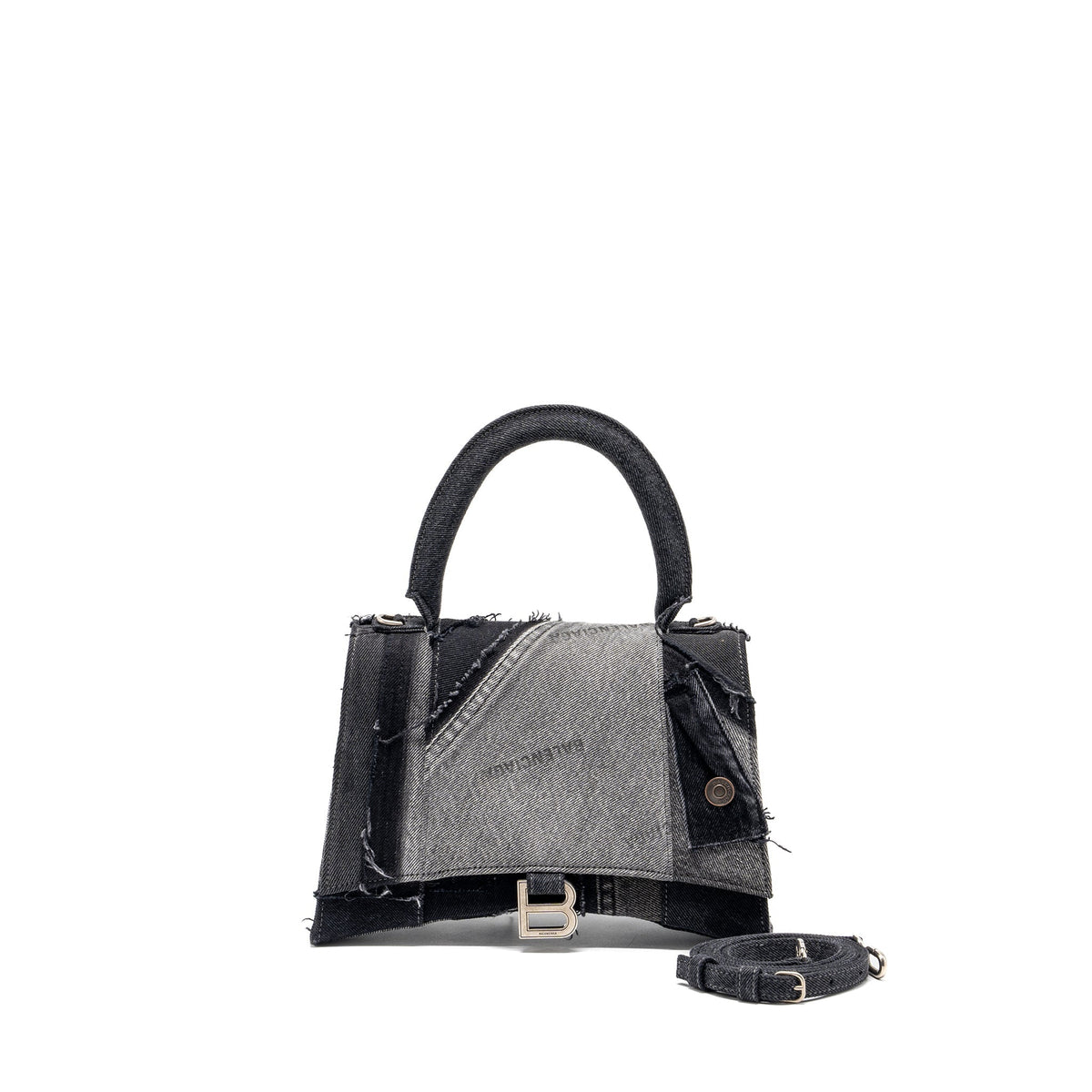 Balenciaga women's handbag Black luxury designer denim