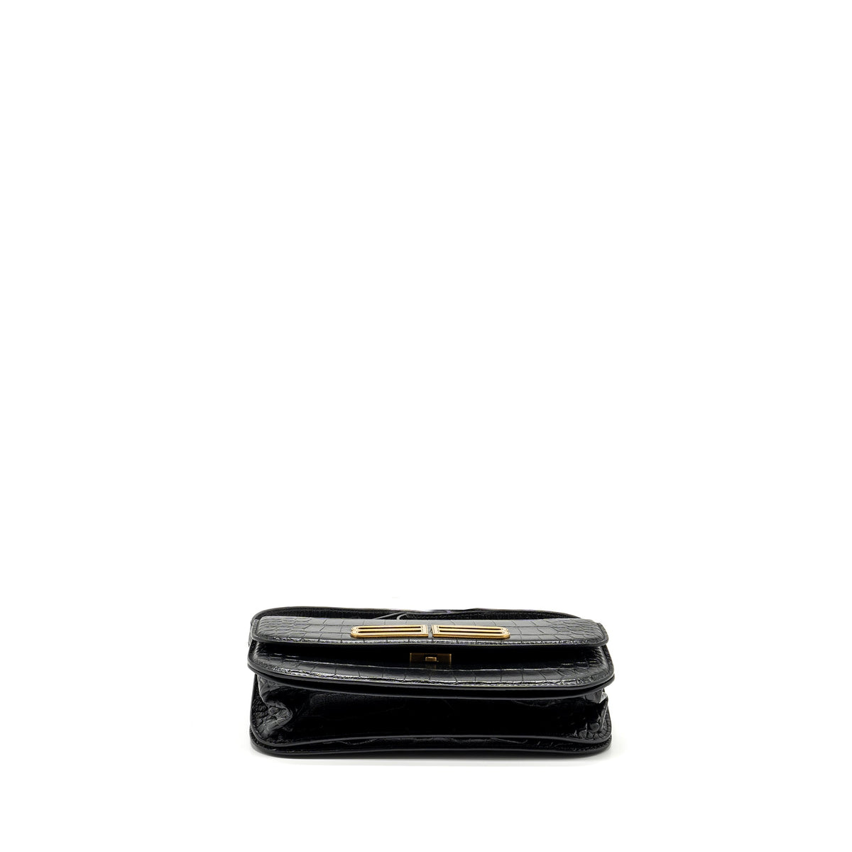 Balenciaga Gossip shoulder bag croc-embossed calfskin black GHW — Designer Shoulder Bag
