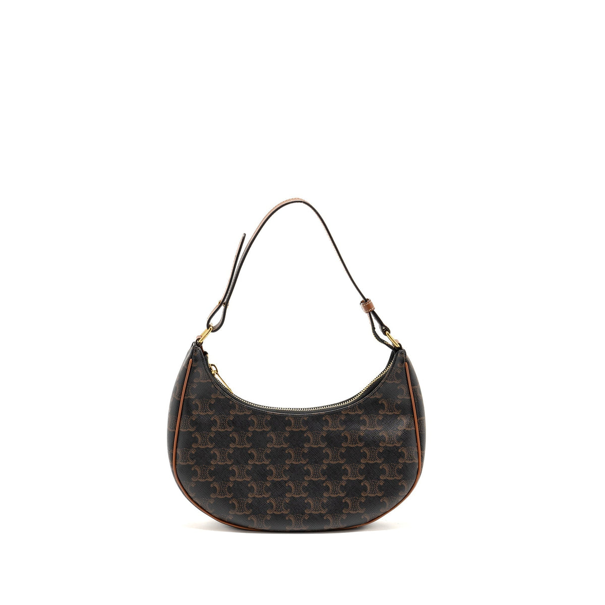 Celine Bags? Celine Ava Bag Triomphe Canvas Tan GHW Luxury Designer Leather Handbag