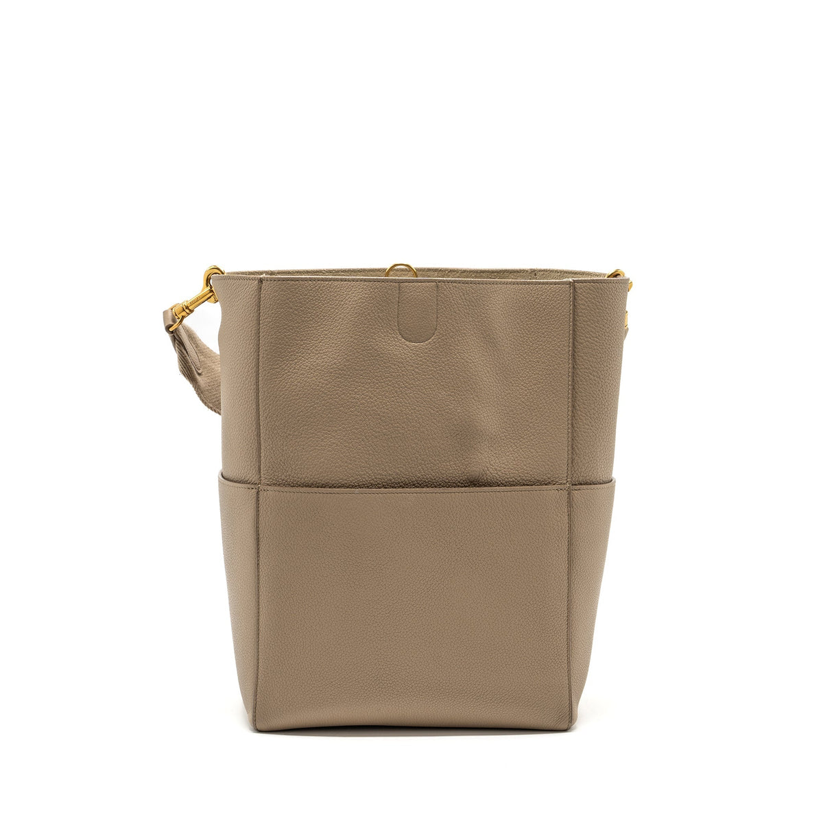 Celine Bags? Celine Sangle Bucket Bag Calfskin Light Grey GHW Elegant Everyday Designer Handbag