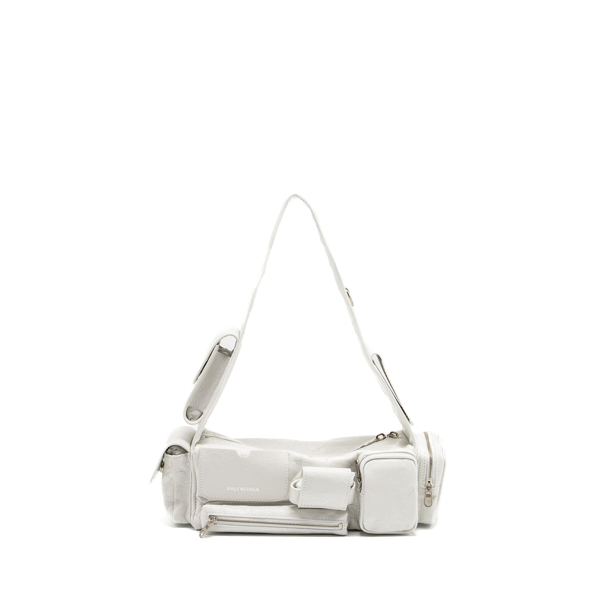Balenciaga women's handbag White luxury designer calf