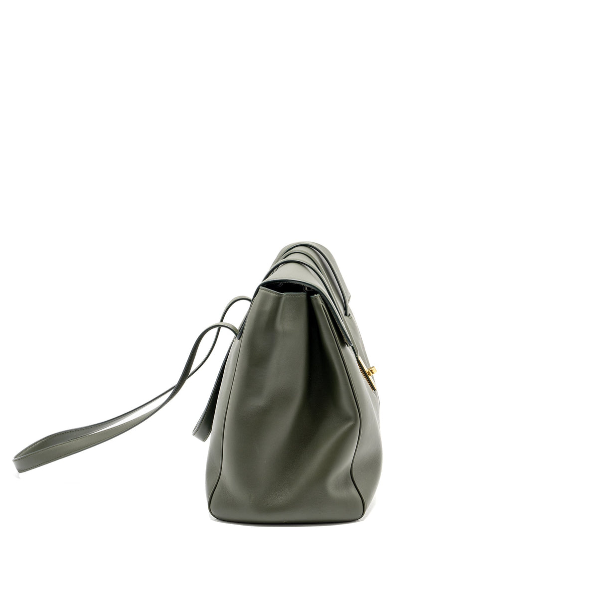 Celine Bags? Celine Large Soft 16 Bag Smooth Calfskin Dark Green GHW Elegant Everyday Designer Handbag