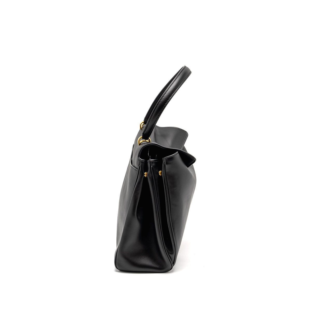 Balenciaga Medium Rodeo Handbag Smooth Calfskin Black GHW | Designer Luxury Handbag
