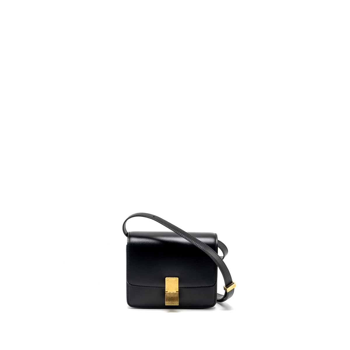 Celine Bags? Celine Mini Classic Box Bag Calfskin Black GHW Premium Designer Shoulder Bag