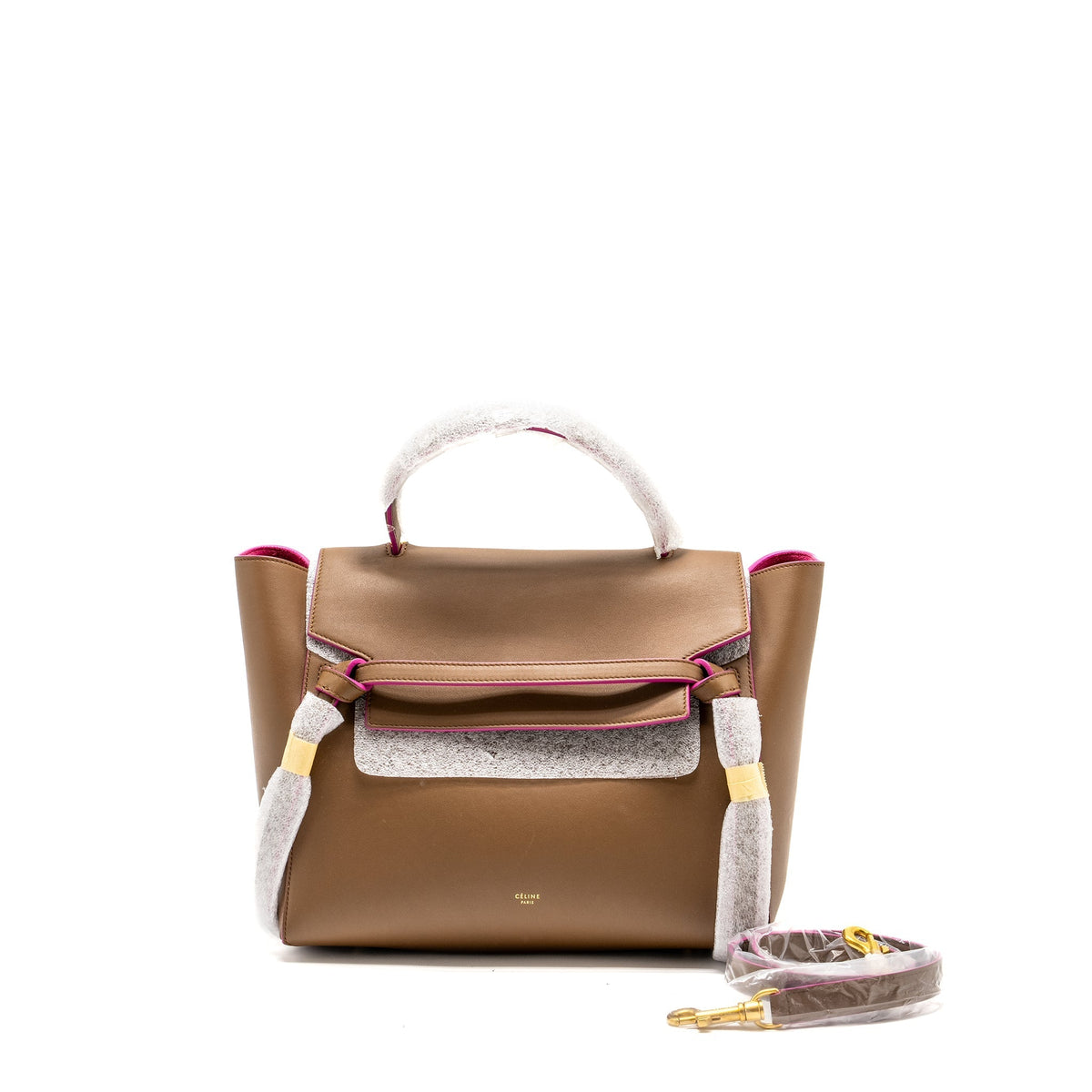 Celine Bags? Celine Mini Belt Bag Calfskin Camel GHW Elegant Everyday Designer Handbag