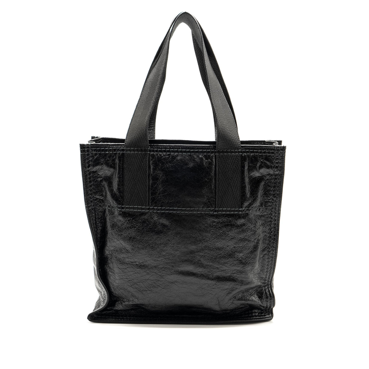 Balenciaga zip large tote bag black GHW — Premium Leather Tote
