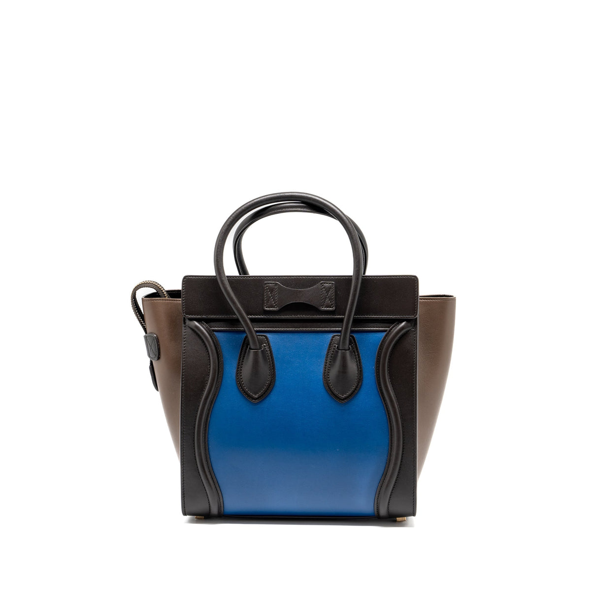 Celine Bags? Celine Micro Luggage Bag Calfskin Multicolour GHW Elegant Everyday Designer Handbag