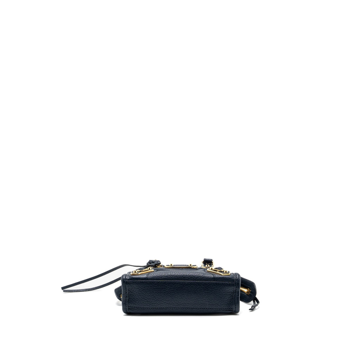 Balenciaga Nano City Bag Navy GHW — Designer Leather Handbag