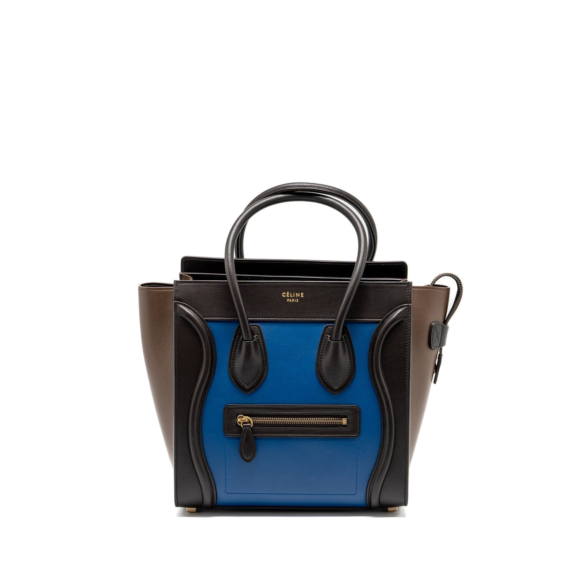 Celine Bags? Celine Micro Luggage Bag Calfskin Multicolour GHW Elegant Everyday Designer Handbag