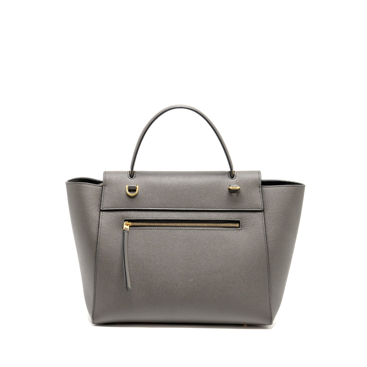 Celine Bags? Celine Mini Belt Bag Calfskin Grey GHW Luxury Designer Leather Handbag