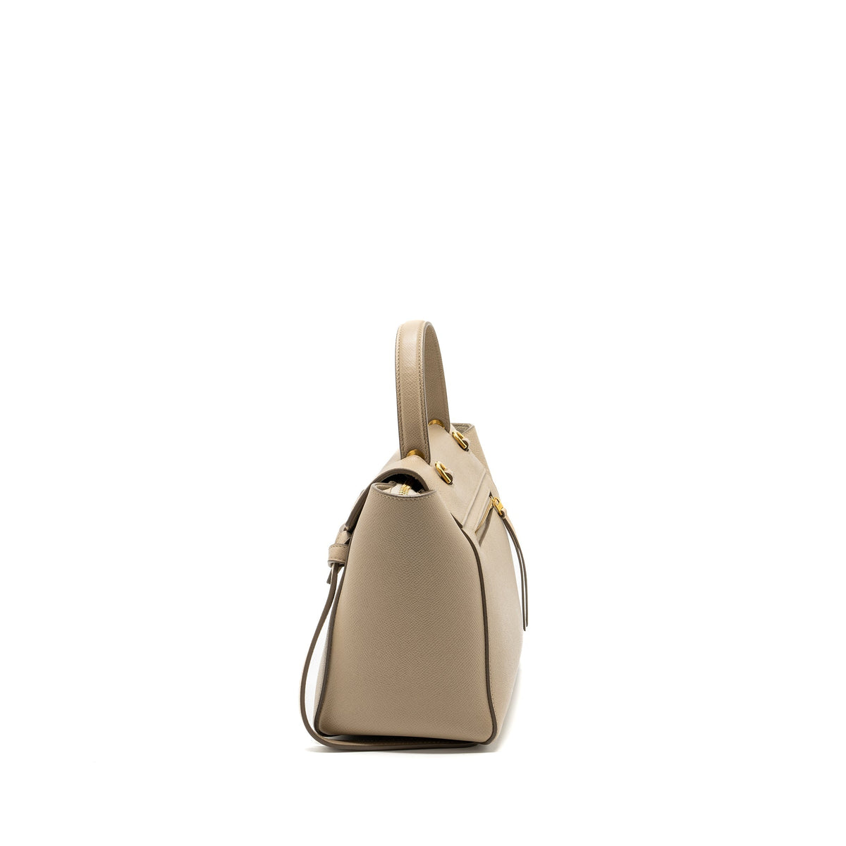 Celine Bags? Celine Micro Belt Bag Grained Calfskin Beige GHW Elegant Everyday Designer Handbag