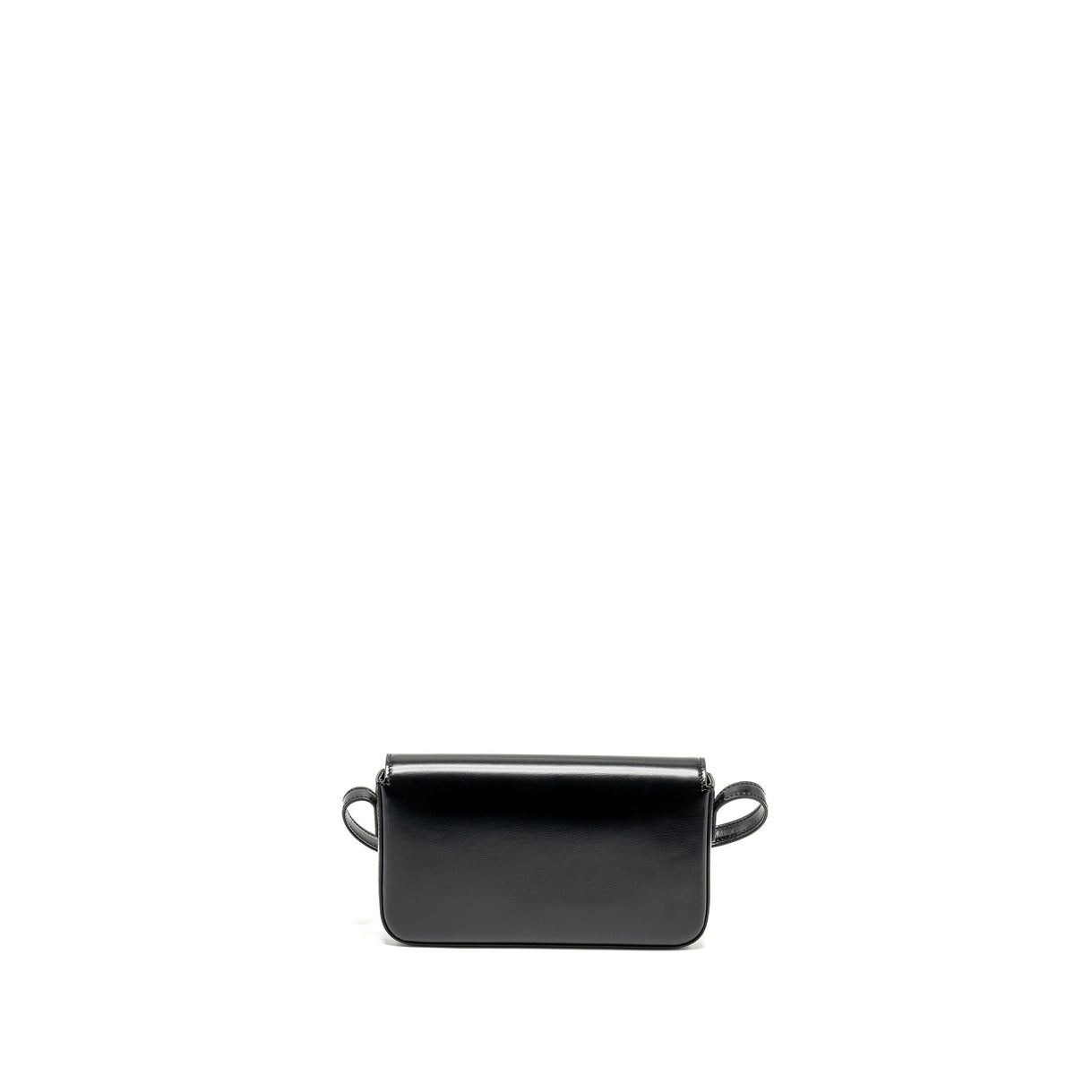 Celine Bags? Celine Triomphe Shoulder Bag Shiny Calfskin Black GHW Luxury Designer Leather Handbag