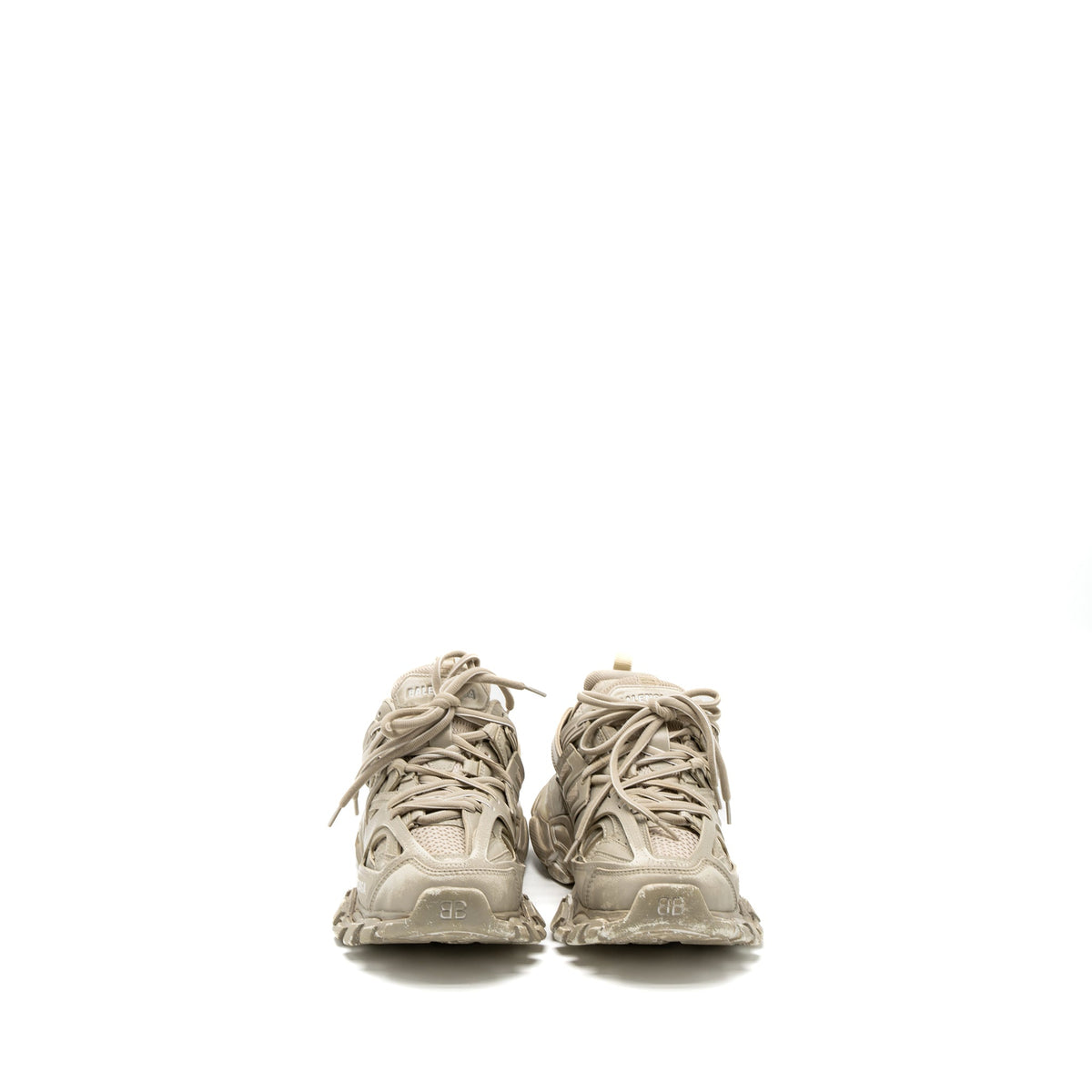 Balenciaga Size 36 Track Sneakers Mesh/Nylon Beige/Multicolour — Designer Track Sneakers