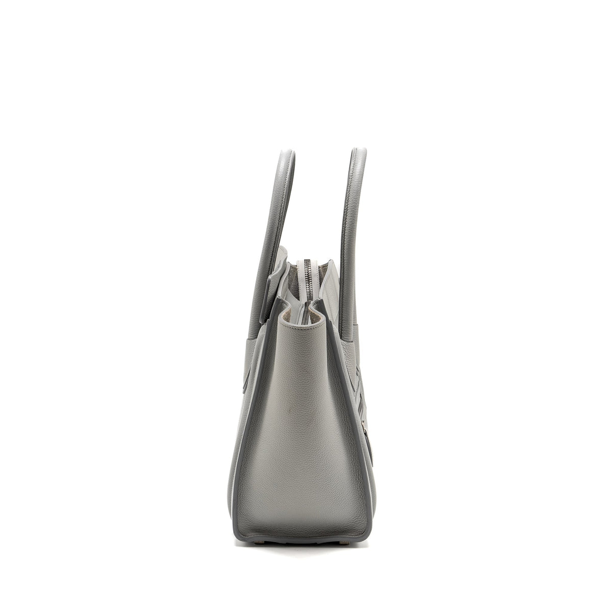 Celine Bags? Celine Micro Luggage Bag Calfskin Light Grey SHW Premium Designer Shoulder Bag