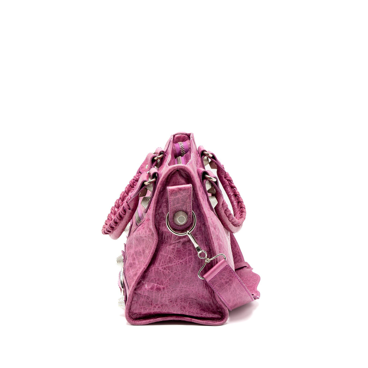Luxar644 elegant leather Handbag angled view