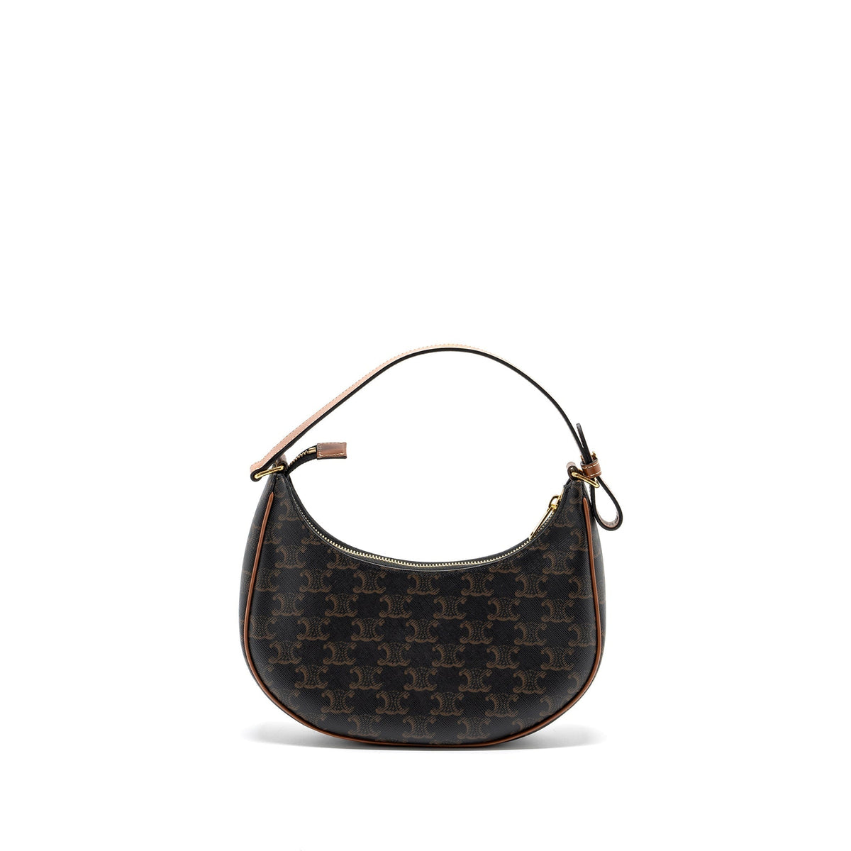 Celine Bags? Celine Ava bag triomphe canvas calfskin brown GHW Elegant Everyday Designer Handbag