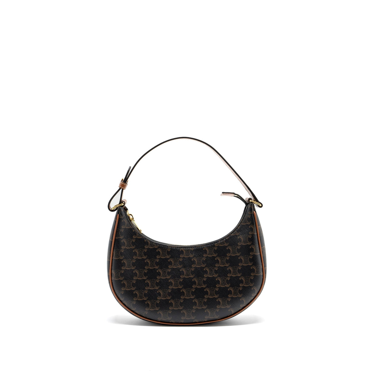 Celine Bags? Celine Ava bag triomphe canvas calfskin brown GHW Elegant Everyday Designer Handbag