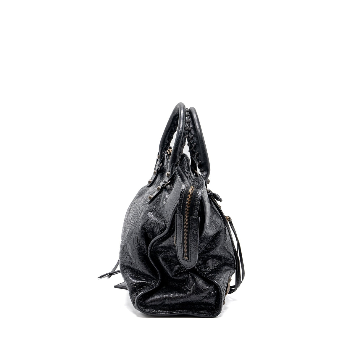 Balenciaga Classic City Bag leather Black Ruthenium Gold Hardware — Designer Leather Handbag